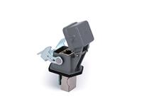 Series 3A RJ45 Feed Thru Straight Receptacle Assembled in Housing come with Self Closing Metal Cover & Mounting Gasket = 09452151103 [H3A-BK-1L/W-MCV-RJ45/F]