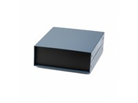 Steel Instrument Enclosure Satin Black 203x203x76.2cm Solid Top and Bottom [1458D3]