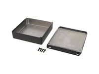 Diecast Aluminium Black Enclosure 120 X 120 X 30 MM Flanged [1590QFLBK]