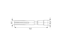 Circular Connector M23 Single Female Crimp Machined Contacts and 1,5mm for 0,56-1mm Square Wire [7010901502]