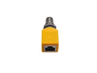 Panel Mount Profinet Adpator M12 D Code 4 pole Male - RJ45 Shielded Jack 180° (RJS-12D04FM-LS8001) [XY-RJS-12D04FM-ECN]
