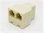 3 way Inline 6 pos 4 way USA RJ11 Modular Coupler Adaptor [NY14-4C]