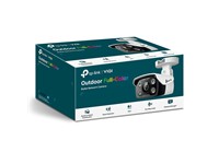 TP-LINK VIGI Full-Color Outdoor Bullet Network Camera 4MP 6mm LENS, 1/3” CMOS, 30m IR, Max Res:2560x1440, DWDR, H2.65+, BLC/3D DNR/HLC/Smart IR, 3D DNR, 1xRJ45 10/100M, Built-In Microphone & SPKR, PSU:12VDC, PoE (802.3af/at), ONVIF, IP67 [TP-LINK VIGI C340 6MM]