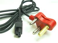 AC CORD 3PIN CLOVER SOC+3P SA 15A PLUGTOP RED DEDICATED 1,8M RED [AC CORD 3P CLOVER]