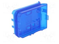 ABS Enclosure Hand Held 89.54X69.49X29.60MM Transluscent Blue For Use With Raspberry PI 3B [1593HAMPI3TBU]