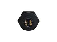 Circular Connector Plastic IP67 Waterproof Bayonet Lock Female Panel Receptacle 4 Pole 5A/250VAC - 15,6x14,8 Panel Cutout (5/8") -40 - 105° [PM04FCC-KCS7001]