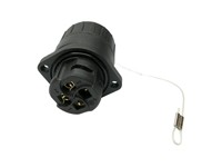 Circular Connector - RD24 style Econo Series 4 poles (3P+Earth) Panel Flange Mount Female Screw Term. 16A/400VAC .IP67 [CA3GD-E]