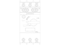 SIRIUS Circuit Breaker Size S0 for Motor Protection, CLASS 10 A-Release 4.5...6.3 A N-Release 82 A Screw Terminal Standard Switching Capacity with Transverse Auxiliary Switches 1 NO+1 NC [3RV2021-1GA15]