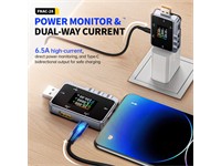 FNIRSI® FNAC-28 2-in-1 TYPE-C USB Tester Digital Voltmeter Ammeter Power Bank Charger Measure [FNIRSI FNAC-28 USB DIG VOLT/AMP]