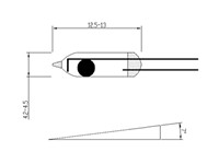 PACK OF 10-5MM MERCURY SWITCHES VOLTAGE: 20V CURRENT: 0.3A [HKD MERCURY SWITCH 5MM 10/PK]
