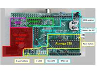 Gertduino Board is a Raspberry-Pi add-on featuring an Atmega328 Microcontroller runs of 5V and 16MHz Oscillator offers the same Functionality as an Arduino-Uno [EMB GERTDUINO BOARD-RASPB PI]