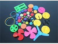 Plastic Gear Kit Including Propellors, Rubber Bands, and Window Plate [HKD 55X COLOUR PLASTIC GEAR KIT]