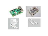Development Board 2.4GHZ 8GB RAM Full Acrylic Case (A) Kit- Includes: PSU 5.1A 5A 27W USB-C - 1M Micro HDMI Cable - 32GB Preloaded Micro SD Card with 64BIt Raspberry PI OS Pre-Loaded - Full Acrylic Cooler Case (A) - Active Cooler Fan [RASPBERRY PI 5B 8GB FA-KIT]