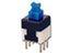 SWITCH MINI PUSH BUTTON 0,1A 30VDC 2CO LATCH OF=130gf  W/BLUE CAP [P1-1S1 BLUE]