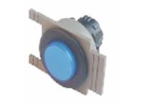 Push Button Actuator Switch Non-Illuminated Momentary • Blue Raised Button • Aluminium 35mm Flush Bezel [PB352MAB]