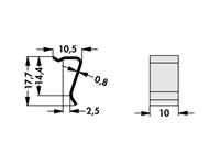 Retaining Spring for Transistor on Heatsink TO218, TO220, TO247, TO264 [THFU2]