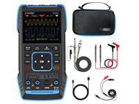 2C53T is a 3 in 1 Digital Oscilloscope. It looks like a smart meter with a unique appearance. It comprises of a 50MHz 2CH Oscilloscope, A 50KHz Signal Generator and a Multimeter. It Has A Built In 3000mAh Battery (Only Has One FNIRSI P6100 SCOPE PROBE) [FNIRSI DSO2C53T DUAL CH 50MHZ]