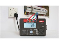 Digital RCD (ELCB) Tester Display CNT 1000, Phase Switch, Connection Check Function, Auto Ramp Fucntion, Disconnect Buzzer, Over-range Display:OL, Fused, MIS-Operation Buzzer, Power Off Buzzer, Full Icon Display, Voltage Range:30~600V, FREQ:45Hz~65Hz [UNI-T UT582+]