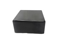 Enclosure ABS 105X105X50(Series 30) Black With Ribs [BT3B]