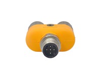 "Y" Distribution Adaptor M12 5 Pole - 1 X M12 Male Plug to 2 X M12 Female Receptacles A Coded (ASBS 2 M12-5-1-1) [XY -2 M12-5-1-1]