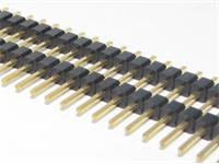 2.54mm 40 way PCB 2 Tier SIL Pin Header Straight Pins Length = 21mm with Gold plated pins [708401-2T-19,4MM]