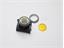 Push Button Actuator Switch Illuminated Latching • Yellow Flush Lens • Metallic Silver 30mm Bezel [P301LYS]