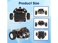 ACEBOTT Tinkerbott Smart Robot Car Kit for Micro:Bit (Without Microbit V2 & AA Battery). 3pcs AA batteries not included [ACEBOTT TINKERBOTT CAR KIT QD025]