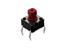 Tactile Switch • Form : 1A - SPST (NO)/4Termn • 50mA-12VDC • 260gf • PCB-ThruHole • Red • Case Size : 6x6/7.3(sq)x2.8,Lever : 3.8mm [DTS648R]