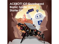 Four-Legged Bionic Spider Robot Kit for Coding, Walking, and Robotics Learning. 1pc 18650 Flat-top Battery not included (LC18650-TAG) [ACEBOTT ESP8266 SPIDER QD020]