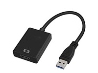 USB3.0 to HDMI Notebook Adapter. System Supported: Windows 2000, XP, Vista, 7/8. Does Not Support Mac.OS. Supports Both Mirror Mode And Extend Mode Display, Maximum Supporting 1080P HD with both Audio and Video Signals [USB3.0M TO HDMI-F CONVERTER T1]