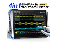 FNIRSI DPOS350P 4-IN-1 Tablet Oscilloscope 350MHZ, Spectrum Analyzer 200Khz - 350Mhz, Frequency Response Analyzer DDS Generator, 2Ch Handheld Oscilloscope 1 GSA/S, 7" Touch Screen Digital Phosphor [FNIRSI DPOS350P 350MHZ 4IN1 SCOP]
