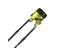 LED Transparent Cylindical 3mm Yellow 1MCD [L-1334YT]