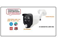 Outdoor Bullet PIR Camera, 4 in 1 (Analogue, AHD, CVI, TVI) High Definition 2.0MP Fixed 3.6MM Lens, White Light Leds & IR Distance up to 15M Power : DC 12V. Electronic Shutter, Auto White Balance. PIR Sensitivity 8~10M [XY-AHD4BFPIR 2.0MP 4IN1]