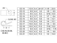 ID=8,3mm W=9,5mm Plastic Cable Hold P-Clip [CC-13]