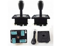 Black Joystick American Joystick with Micro Switch for Video Game Console [ALX JOYSTICK AMERICAN STYLE BLAK]