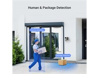 EZVIZ Battery-Powered Video Doorbell 3MP+2MP, 1/2.8” CMOS, H2.65, 2D/3D DNR, Anti-Tamper Alarm, Two Way Talk, Colour Night Vision, 5200mAh Rechargeable Batt, AI-Powered Human Shape/Package Detection, Solar Panel Incl Type-C 5V, 8-24VAC, IP65 [EZVIZ CS-EP3X-R100-6E32WPDL]