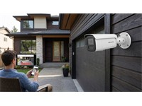 Hikvision AcuSense Strobe Light and Audible Warning Fixed Bullet Network Camera 4MP, 4MM Lens, Upto 60M, IR, 1/3" CMOS, 120 dB WDR, 32 Kbps to 8 Mbps, Built-in Memory Card Slot Upto 512GB, BLC/ HLC, 3D DNR, Defog, Built-in Mic, IP67 [HKV DS-2CD2T46G2H-IS2U/SL (4MM)]