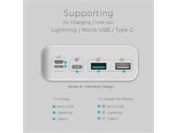 ROMOSS Powerbank SENSE8+ 30000mAh Lithium-ion I/P Ports : Lightning, Micro USB, TYPE-C, O/P: Ports Dual USB, TYPE-C [RM-PHP30-401-02]
