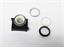 Push Button Actuator Switch Illuminated Latching • White Flush Lens • Metallic Silver 30mm Bezel [P301LWS]