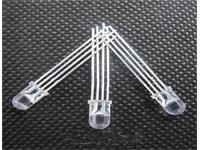 LED RGB COMMON CATHODE 5MM 4-PIN. LEGS CONTROLLABLE RGB RED GREEN BLUE 3-COLOR [BMT RGB LED 4P 5MM C/CATH 10/PK]