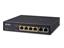 PLANET 4-Port 10/100TX 802.3af/at PoE + 2-Port 10/100TX Desktop Switch (60 Watts) Unmanaged [FSD-604HP]