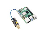 WAVESHARE USB TO UART DEBUGGER MODULE FOR RASPBERRY PI 5 WITH TYPE-A USB PORT, ONBOARD UART CONNECTOR, AND HIGH BAUD RATE DATA TRANSMISSION. IDEAL FOR SERIAL DEBUGGING, FIRMWARE DEVELOPMENT, AND RASPBERRY PI SERIAL COMMUNICATION. PLUG-AND-PLAY SUPPORT. [WVS USB/UART DEBUG FOR RASPB PI5]