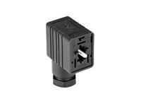 RECT CABLE SOCKET 2P+G PG9 SIDE ENTRY WITH M3 X 35 CENTRAL SCREW (932977100) [GM209NJ BLACK]