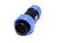 Circular Connector Plastic IP68 Screw Lock Cable End Plug 12 Poles Male 15A 500VAC [XY-CC210-12P-II-1N]