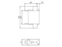 Siemens LV HRC Fuse Element, NH000, In: 100 A, gG, Un AC: 500 V, Un DC: 250 V, Front Indicator, Live Grip Lugs [3NA3830]