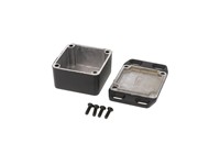 Diecast Aluminium Black Enclosure 51 MM X 51 MM X 31 MM Flanged Lid [1590LBFLBK]