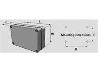 Multivariable IP66 Diecast Aluminium Enclosure • aluNORM • 80 x 80 x 40mm (L x W x H) [ROLEC AF080]