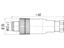 4 way M12 A-Coding Male Cable Circular Connector with 6~8mm cable outlet, plastic locking system and screw termination [99-0429-57-04]