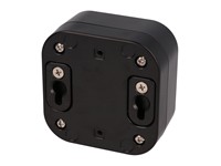 ABS Enclosure 80x80x45mm Black Wall Mount or Tabletop Installation IP66 Watertight [1557BBK]