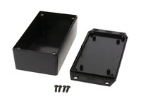 ABS Enclosure 121X66X37MM Flanged Lid [1591XXCFLBK]